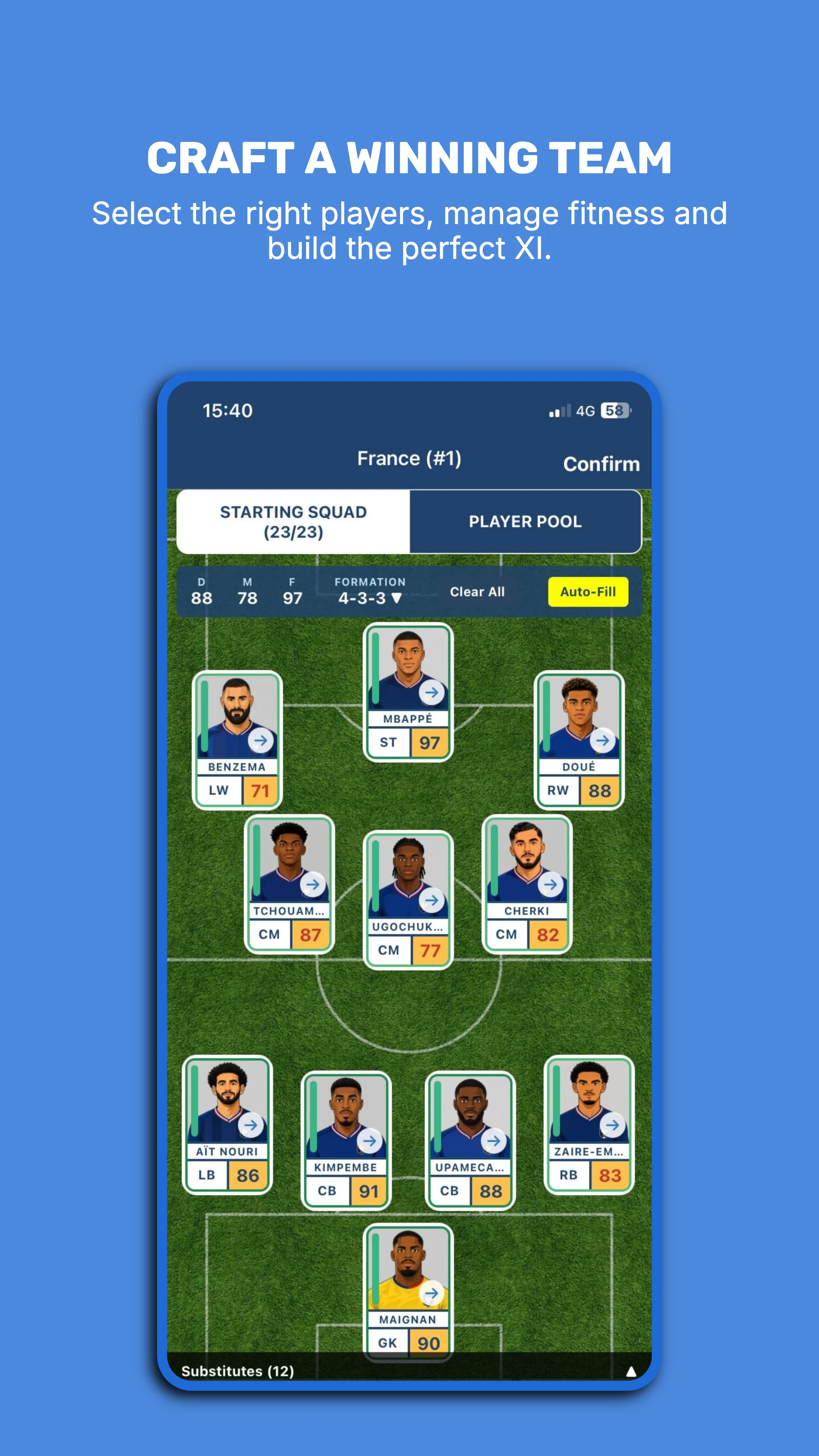 International Football Manager screenshot